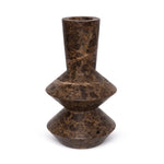 Rhombus Vas Dark Emperador H35 cm