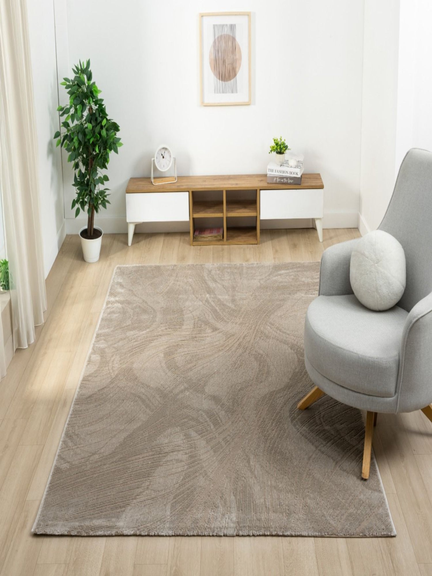 Elyse – Matta i Taupe