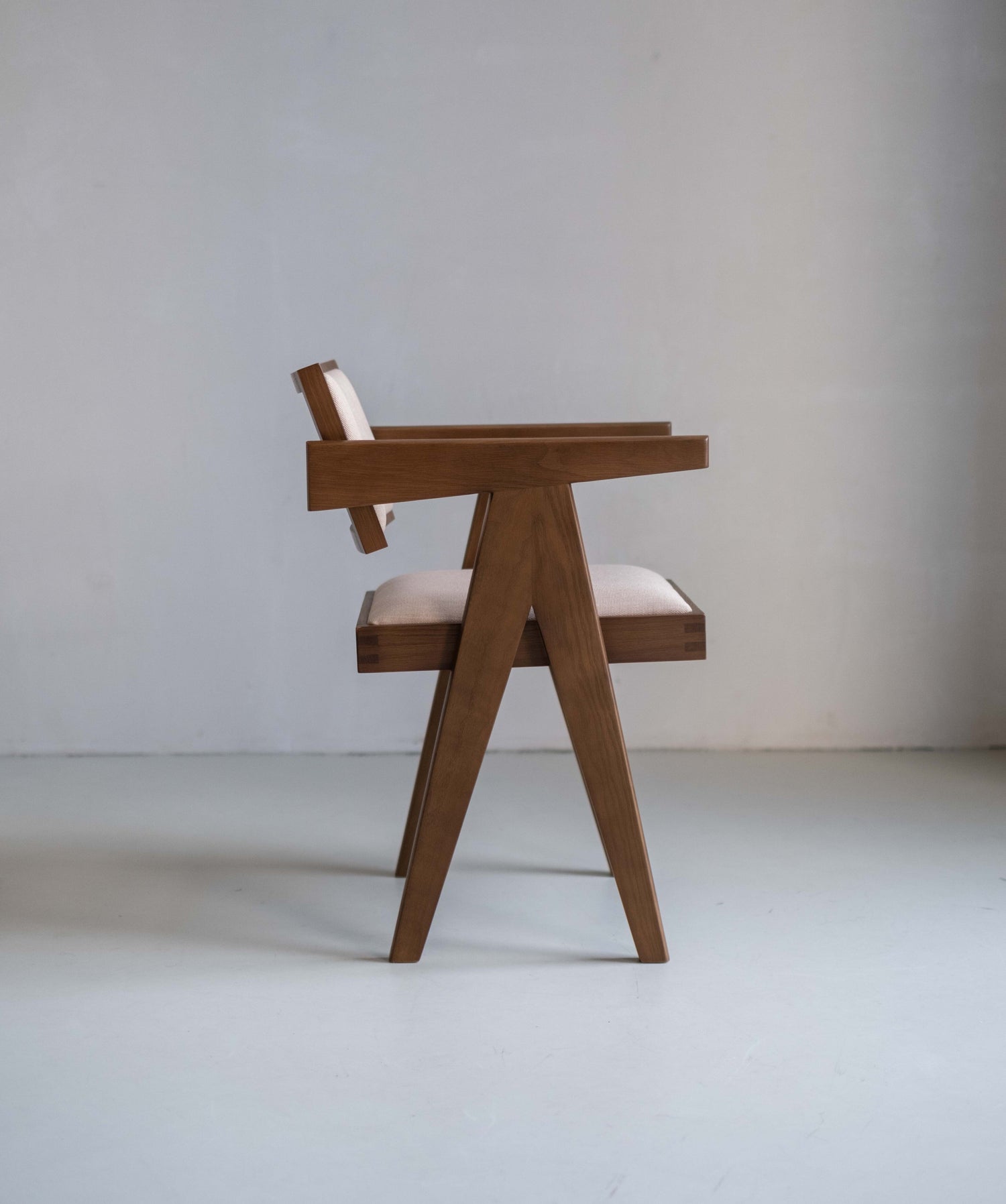 Pierre matstol rotting klädd – brun ek