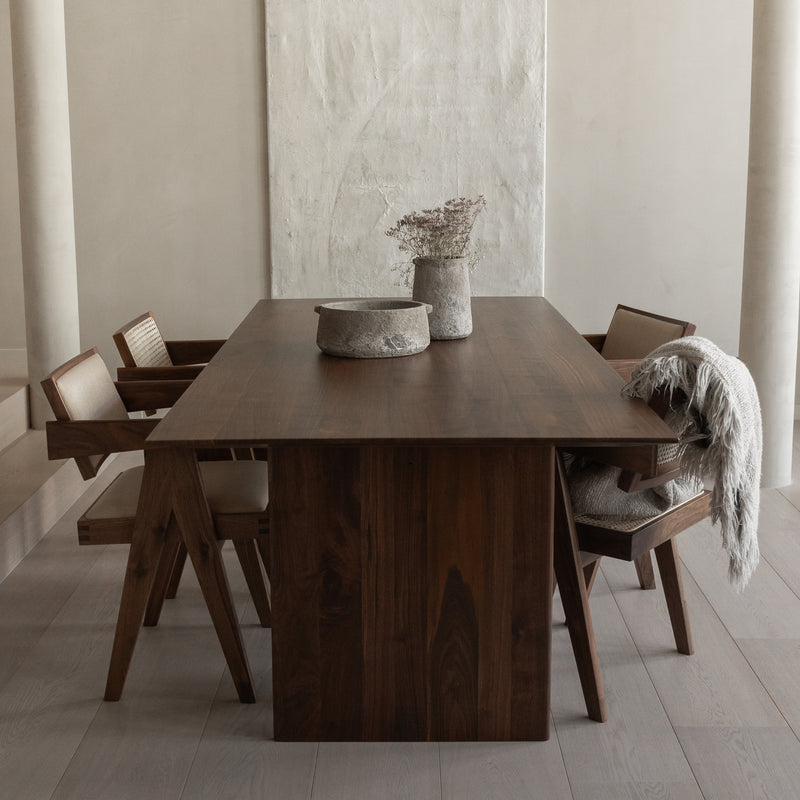 Pierre matstol rotting klädd – valnöt